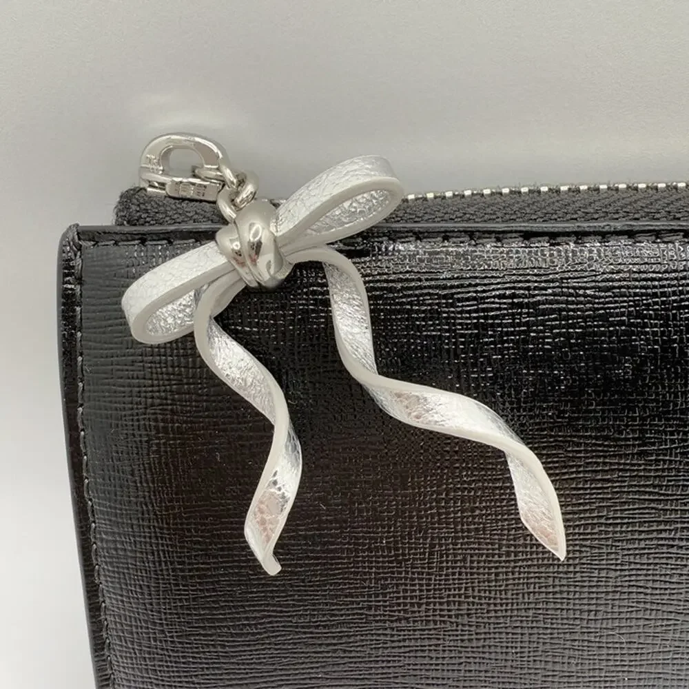 Kate Spade Whiskers Zip Around Continental Wallet KI714 Black with White Cat - Picture 6 of 12